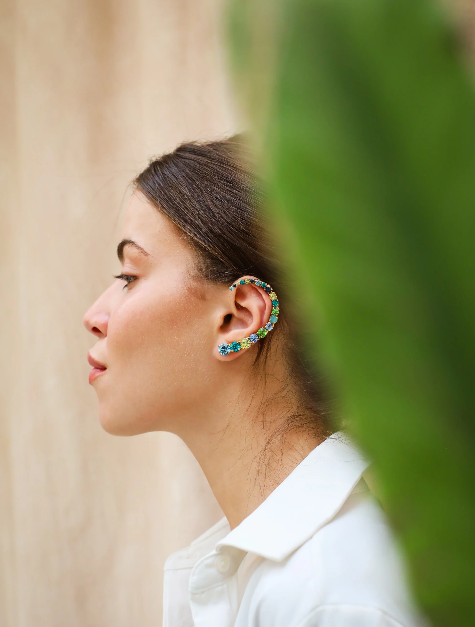 Saria cuff earrings